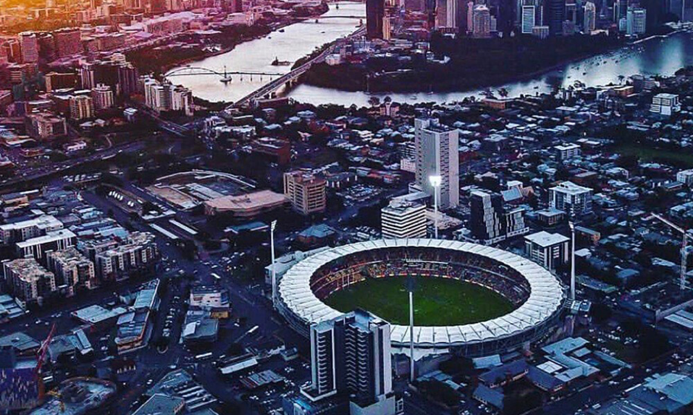 The Gabba birdseye view