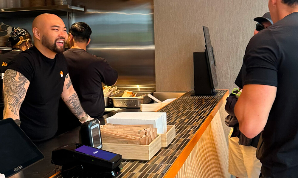 Counter service at Henriettas