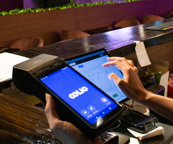 Oolio POS and payments behind the bar