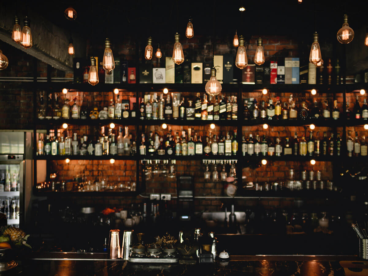 Fully stocked bar