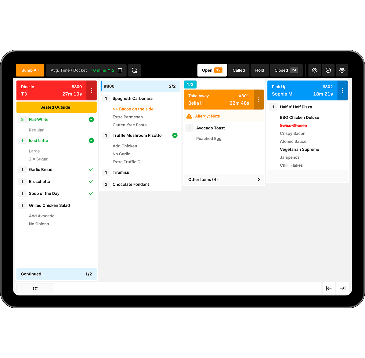 Oolio Kitchen Management device